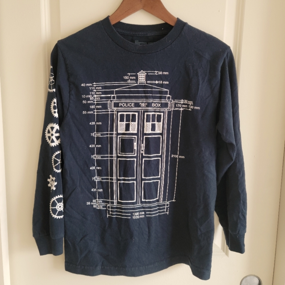 Doctor Who TARDIS long sleeve - S